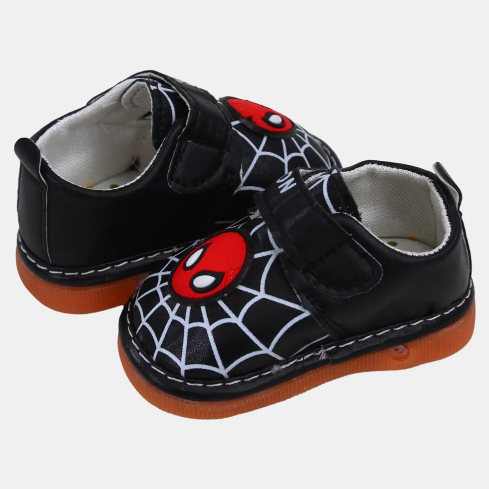 Baby Boys Spiderman Leather Sneakers - Multicolor