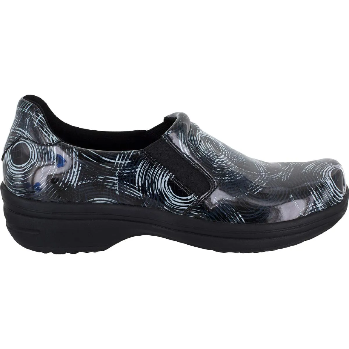 Bind Womens Patent Leather Slip Resistant Clogs