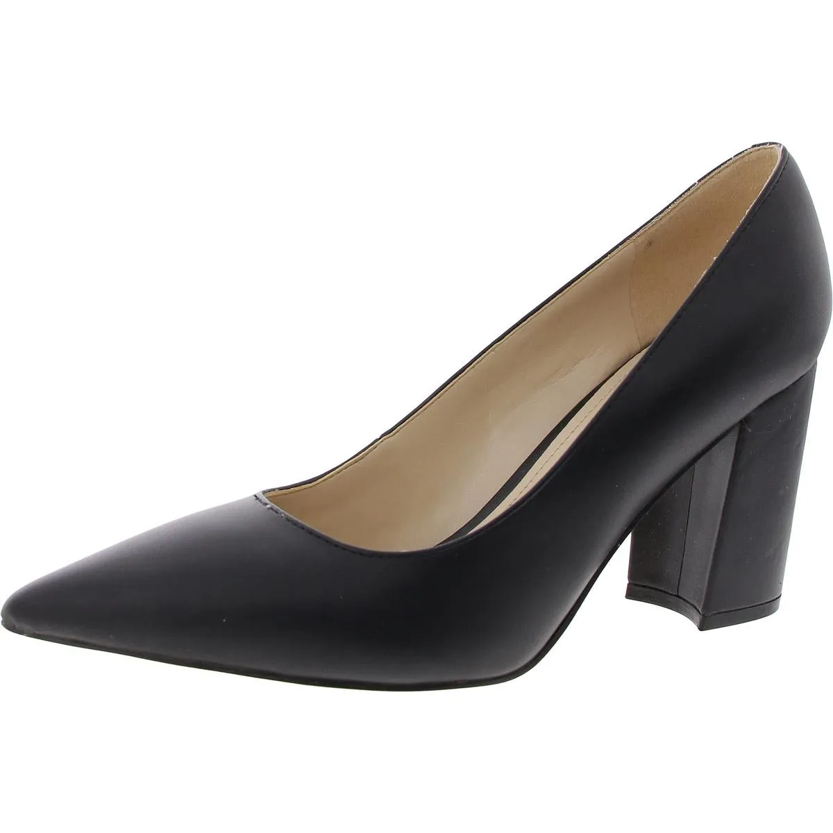 Cara 3 Womens Faux Suede Pointed Toe Dress Heels