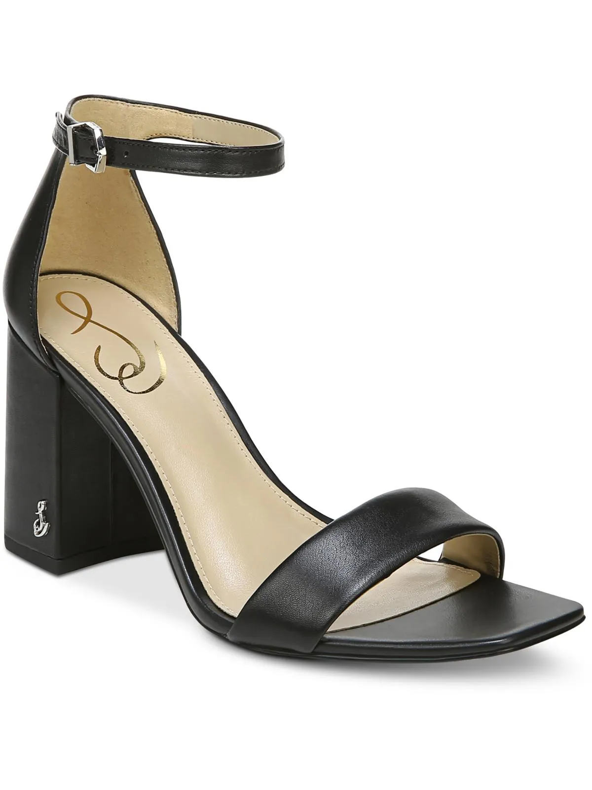 Daniella Womens Leather Ankle Dress Sandals