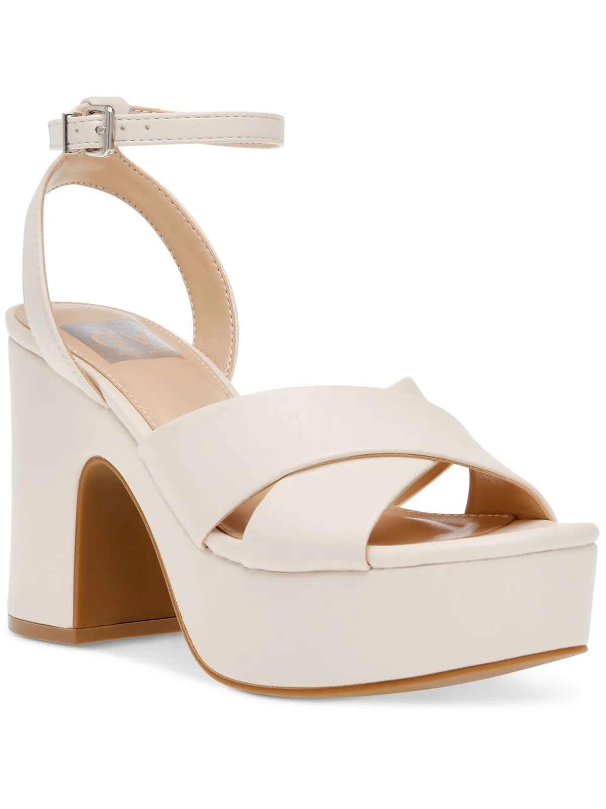 Maggie Womens Cork Ankle Strap Platform Sandals