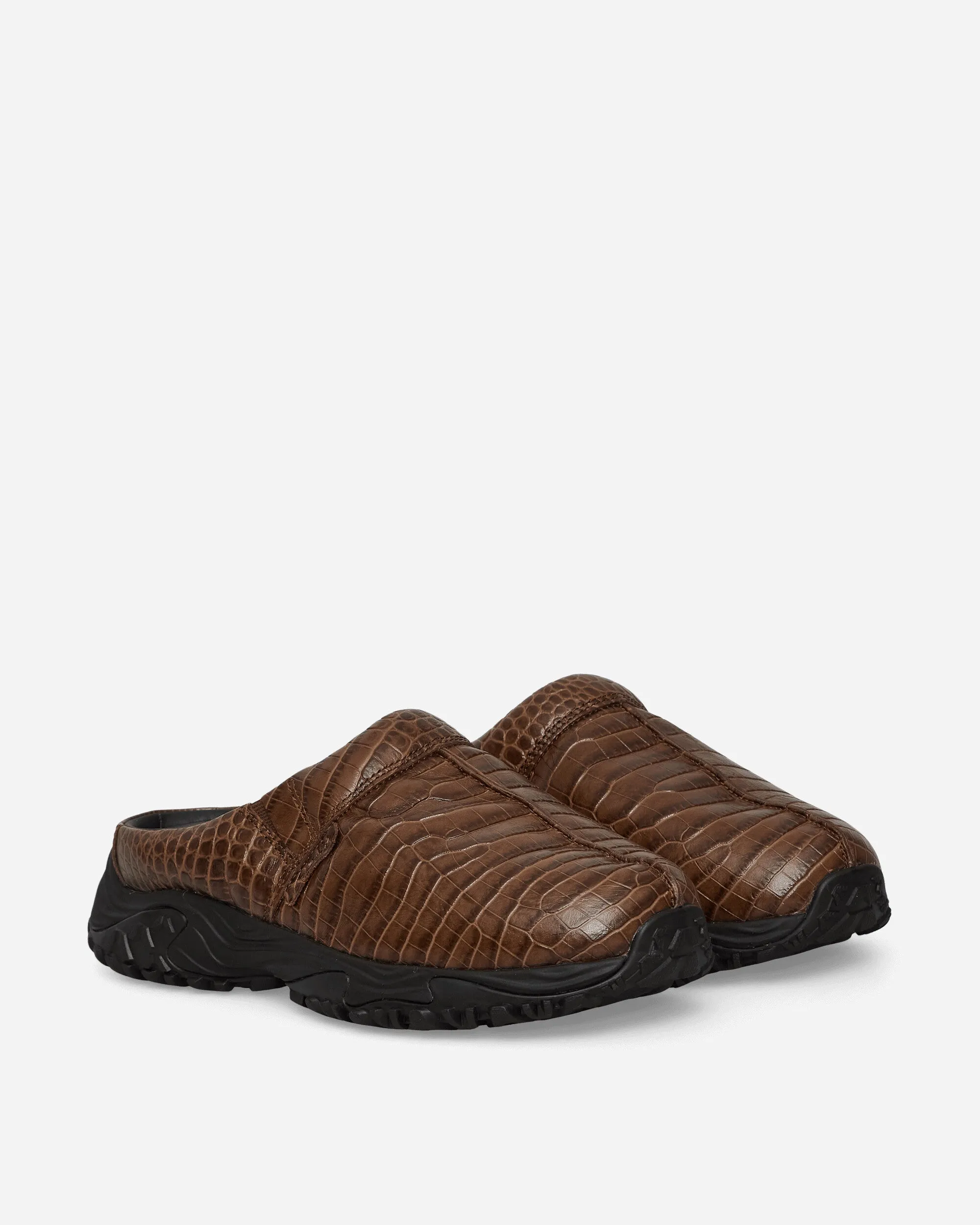 Men's Martine Rose Croc Clogs Brown