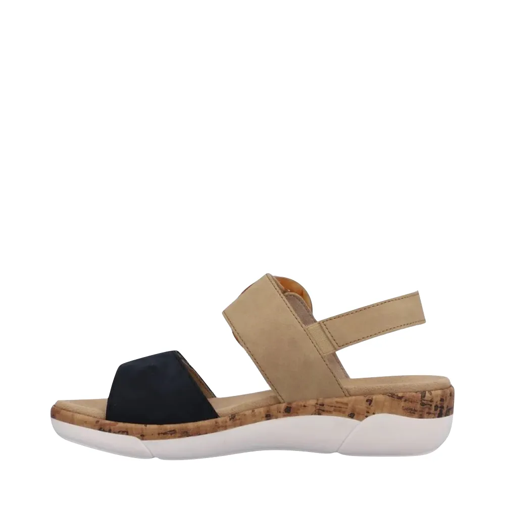 Remonte Women's Jocelyn 53 Sandal in Blue/Sand
