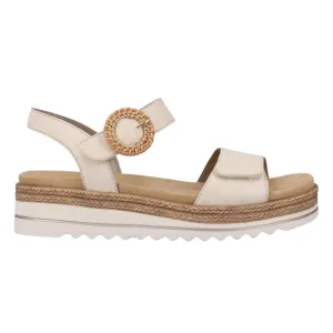 Rieker Women's D0Q52-60 Jocelyn Off-White Leather